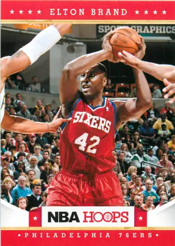 Elton Brand Philadelphia 76ers NBA Basketball Card 2012-13 Hoops #26 EX Condition