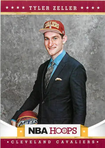 Tyler Zeller Rookie Basketball Card from 2012-13 Hoops featuring Cleveland Cavaliers