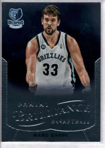 Marc Gasol basketball card from 2012-13 Panini Brilliance with original gloss finish