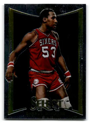 Moses Malone basketball card from 2012-13 Panini Select Darryl Dawkins EX/NM 76ers