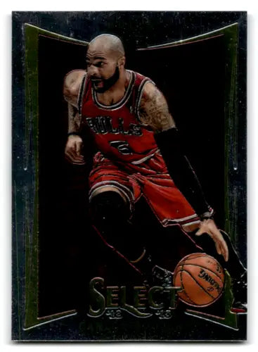 2012-13 Panini Select Carlos Boozer trading card with original gloss for Bulls fans