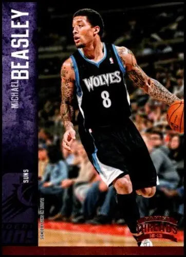 Michael Beasley 2012-13 Panini Threads #91 basketball player card with original gloss