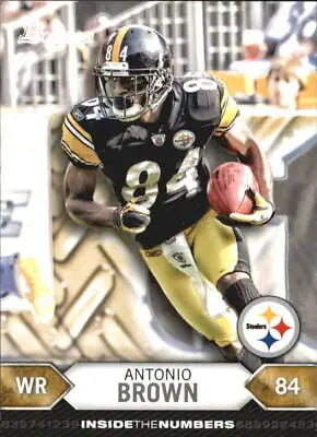 Antonio Brown 2012 Bowman Inside the Numbers football card Pittsburgh Steelers NM-MT