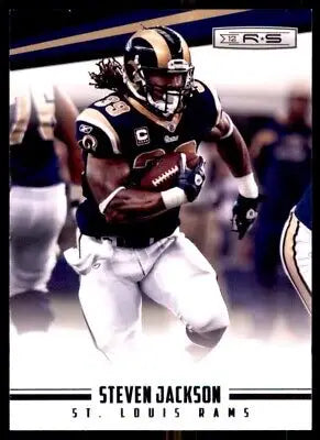 2012 Panini Rookies & Stars Steven Jackson St. Louis Rams football card display