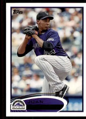 2012 Topps #112 Juan Nicasio NM-MT Rockies baseball card with original gloss коллекция