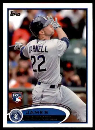 2012 Topps #553 James Darnell NM-MT RC Rookie Padres baseball card with original gloss