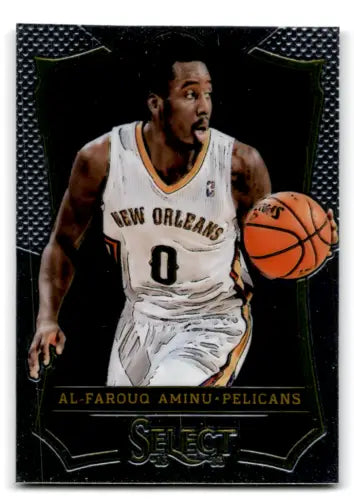 Al-Farouq Aminu 2013-14 Panini Select basketball card with original gloss, Pelicans