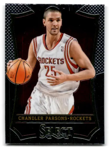 Chandler Parsons basketball card 2013-14 Panini Select original gloss Rockets