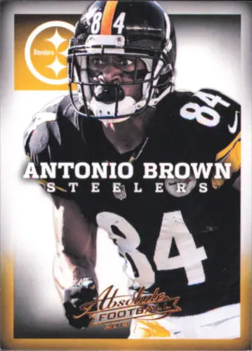 Antonio Brown Pittsburgh Steelers NFL football card 2013 Absolute #77 NM-MT condition