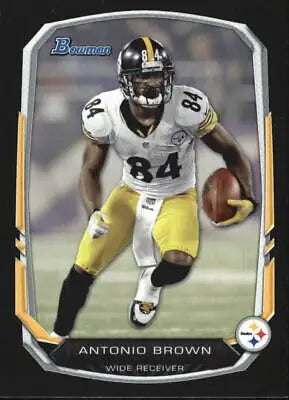 Antonio Brown 2013 Bowman Black NFL Football Card for Pittsburgh Steelers collectors