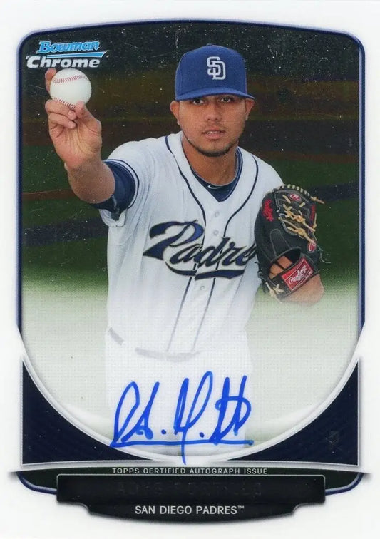 Signed 2013 Bowman Chrome Adys Portillo Autograph San Diego Padres MLB Baseball Card