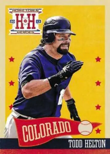 Todd Helton NMMT baseball card from Panini Hometown Heroes with original gloss finish