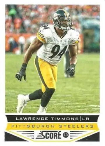 Original gloss 2013 Panini Score #168 Lawrence Timmons card for Steelers fans