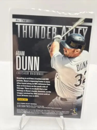 2013 Panini Select Adam Dunn Thunder Alley #TA6 baseball card for collectors