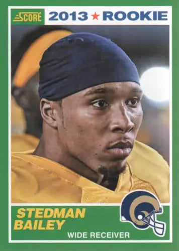 Stedman Bailey rookie card from 2013 Score featuring the Louis Rams NFL team