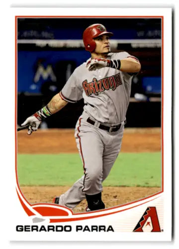 Baseball card of Gerardo Parra from 2013 Topps NM-MT Diamondbacks original gloss