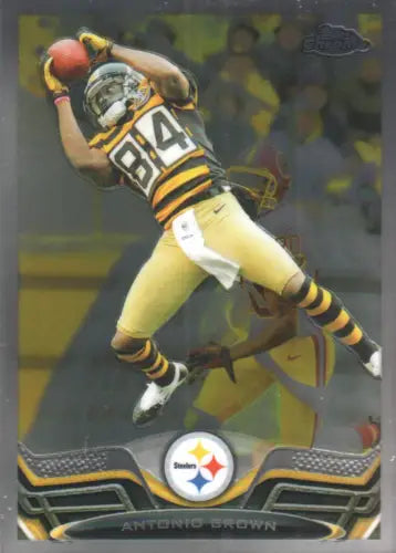 2013 Topps Chrome #122 Antonio Brown Pittsburgh Steelers NFL Football Card NM-MT