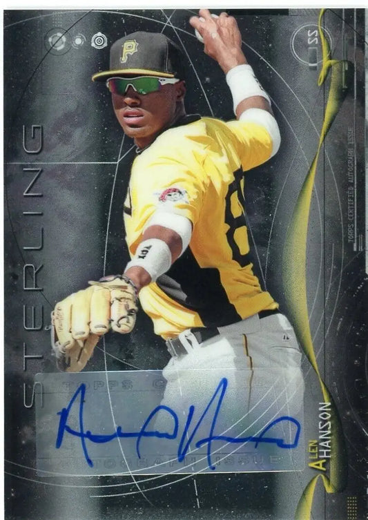 Signed 2014 Bowman Sterling Alen Hanson Autograph Pittsburgh Pirates Baseball Card