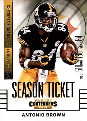 Antonio Brown 2014 Panini Contenders #91 football card Pittsburgh Steelers NM-MT