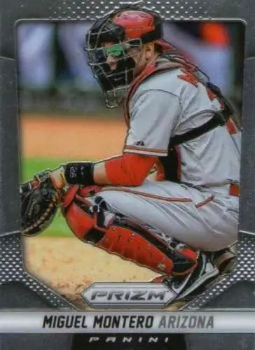 2014 Panini Prizm #13 Miguel Montero original gloss baseball card for Diamondbacks fans