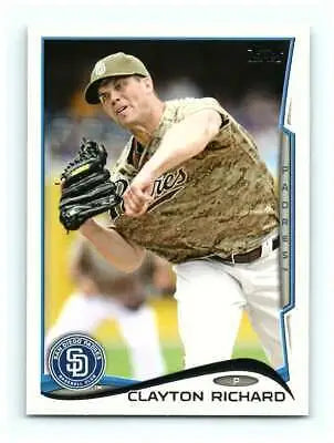 2014 Topps #186 Clayton Richard NM-MT Padres baseball card with original gloss finish