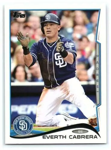 2014 Topps #280 Everth Cabrera MLB Baseball Card in original gloss, Padres collectible