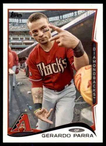 2014 Topps #379 Gerardo Parra NM-MT Diamondbacks baseball card with original gloss