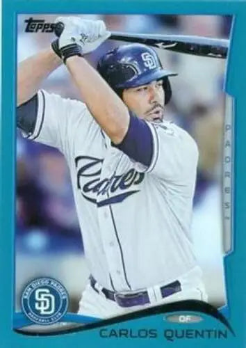 Carlos Quentin 2014 Topps Blue Border #209 baseball card with original gloss, Padres