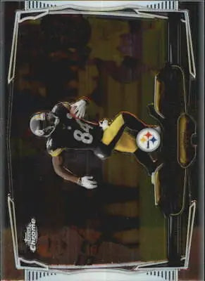 2014 Topps Chrome Mini #9A Antonio Brown Pittsburgh Steelers Football Card