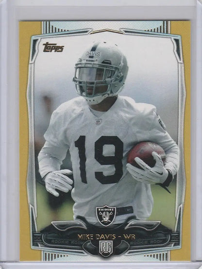 Football trading card of Mike Davis, Oakland Raiders, from Topps Gold 2014