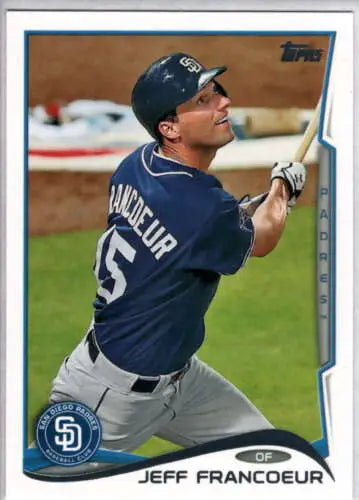 2014 Topps Update Jeff Francoeur baseball card with original gloss Padres ID:14790