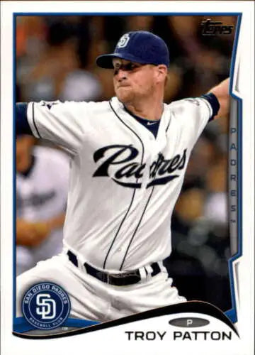 Troy Patton baseball card from 2014 Topps Update with original gloss, Padres ID:21898