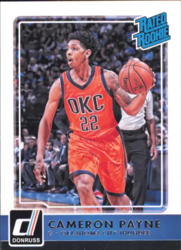 Cameron Payne Rookie Card from 2015-16 Donruss for Oklahoma City Thunder fans