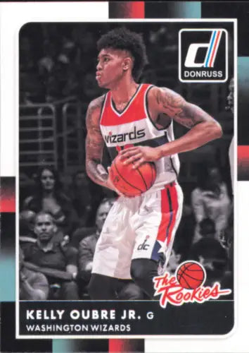 Kelly Oubre basketball card from 2015-16 Donruss for Washington Wizards fans