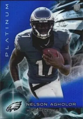 2015 Topps Platinum Sapphire Refractors Nelson Agholor Rookie Football Card NM-MT