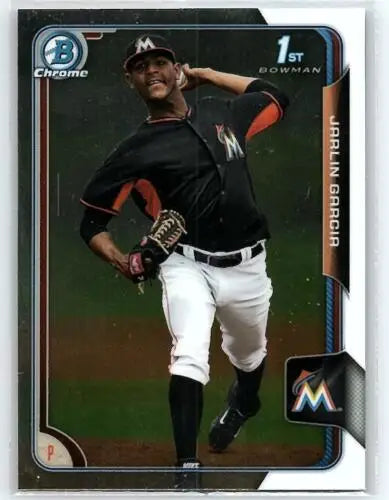 2015 Bowman Chrome Prospects BCP148 Jarlin Garcia baseball card with original gloss