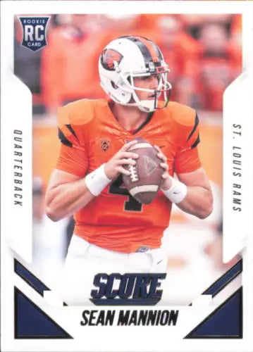 Sean Mannion rookie card 2015 Score #370 St. Louis Rams NFL collectible item