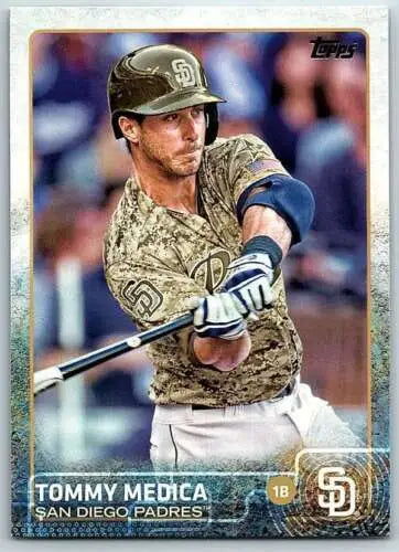 Tommy Medica baseball card 2015 Topps #170 original gloss NM-MT Padres Simply Sandoval