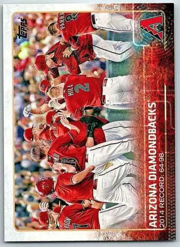 2015 Topps #265 Arizona Diamondbacks team card featuring Simply Sandoval original gloss