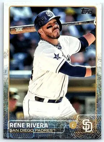 Rene Rivera 2015 Topps #3 baseball card with original gloss from Padres collection