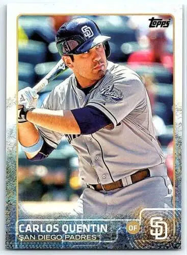 2015 Topps #32 Carlos Quentin NM-MT baseball card with original gloss Padres ID:4012