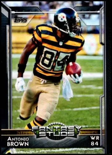 2015 Topps #326 Antonio Brown NM-MT Steelers card with original gloss for collectors