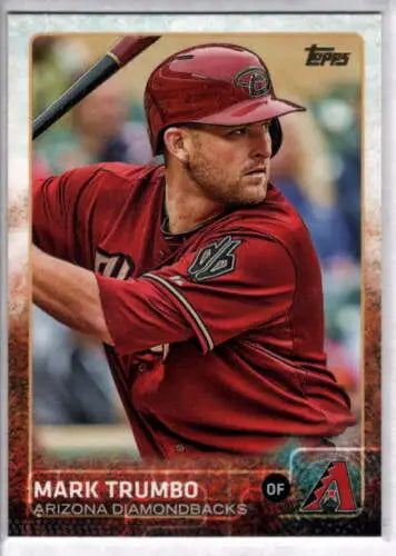 Mark Trumbo baseball card from 2015 Topps #470 with original gloss and NM-MT condition