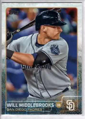 2015 Topps #526 Will Middlebrooks NM-MT Padres baseball card with original gloss