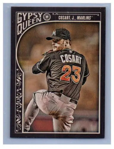 2015 Topps Gypsy Queen #234 Jarred Cosart baseball card with original gloss Marlins