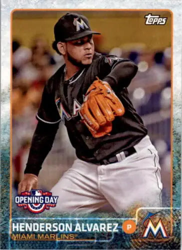 2015 Topps Opening Day #124 Henderson Alvarez baseball card in original gloss condition