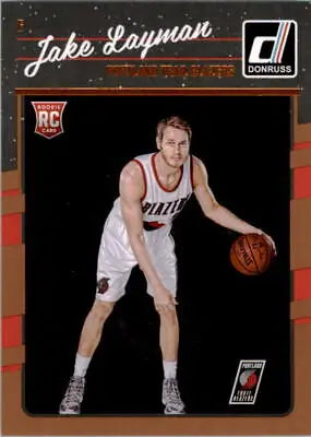 Jake Layman Rookie Card from 2016-17 Donruss for Portland Trail Blazers collectors