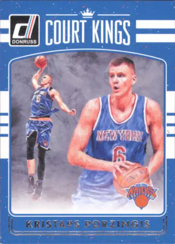 Kristaps Porzingis basketball card from Donruss Court Kings NBA New York Knicks NM-MT