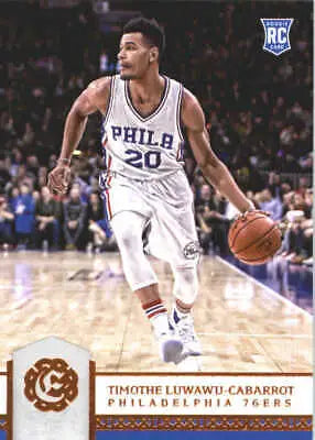 Basketball player in action, 2016-17 Panini Excalibur Timothe Luwawu-Cabarrot 76ers Rookie NBA