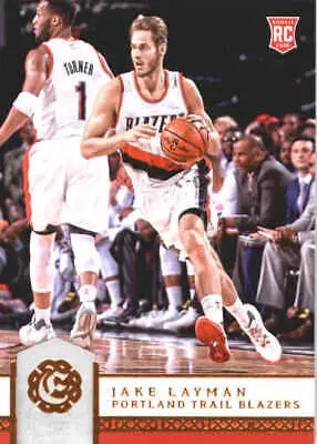 2016-17 Panini Excalibur #147 Jake Layman Portland Trail Blazers Rookie Trading Card